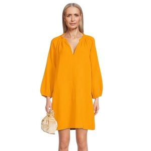 Nation LTD - Nala Tunic Long Sleeve Casual Lightweight Coastal Mini Dress Sz XS